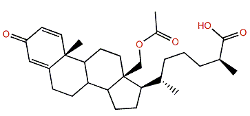 (25S)-18-Acetoxy-3-oxocholesta-1,4-dien-26-oic acid